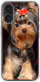 Силикон с усиленными углами чехол Йоркширский терьер для Apple iPhone 16 - 929sp-3709 изображение 