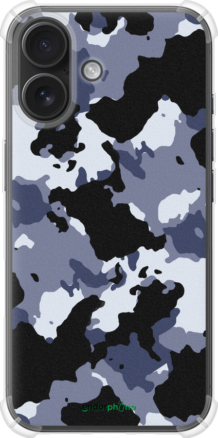 Силикон с усиленными углами чехол Камуфляж v4 для Apple iPhone 16 - 1182sp-3709 изображение 