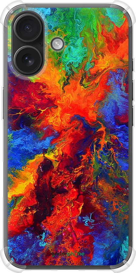 Силикон с усиленными углами чехол Акварель на холсте для Apple iPhone 16 - 4150sp-3709 изображение 