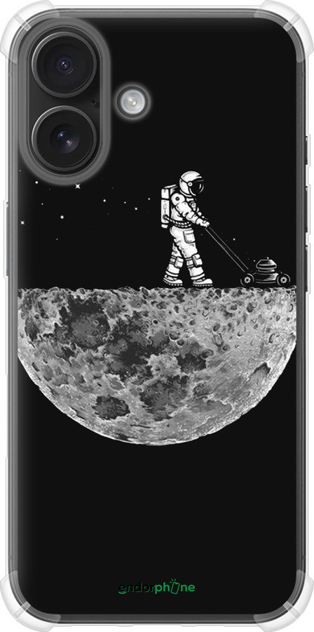 Силикон с усиленными углами чехол Moon in dark для Apple iPhone 16 - 4176sp-3709 изображение 