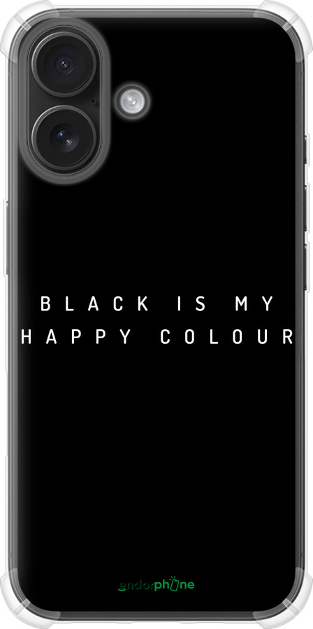 Силикон с усиленными углами чехол Happy Color для Apple iPhone 16 - 4252sp-3709 изображение 