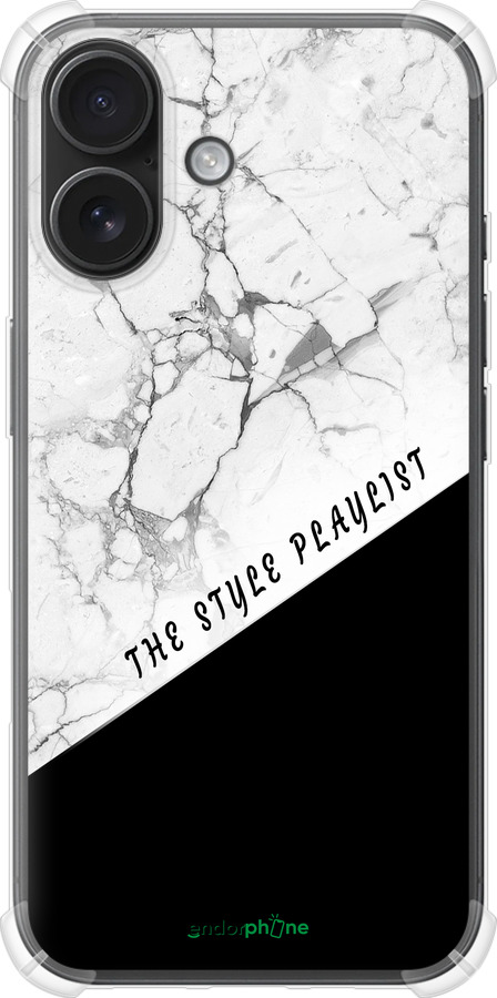 Силикон с усиленными углами чехол The style playlist для Apple iPhone 16 - 4308sp-3709 изображение 