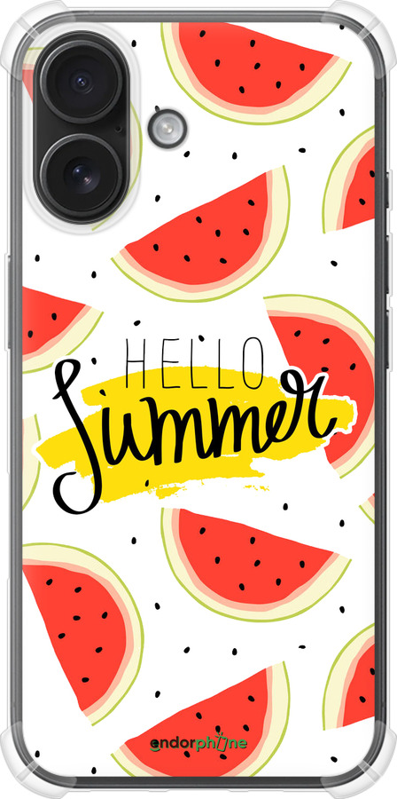 Силикон с усиленными углами чехол Hello Summer для Apple iPhone 16 - 4356sp-3709 изображение 