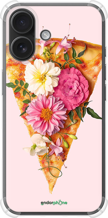 Силикон с усиленными углами чехол pizza для Apple iPhone 16 - 4492sp-3709 изображение 