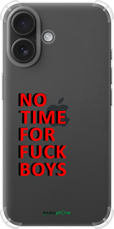 Силіконовий протиударний с посиленими кутами чехол Немає часу для Apple iPhone 16 - 4635sp-3709 изображение 