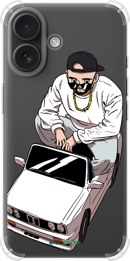 Силикон с усиленными углами чехол Тачка для Apple iPhone 16 - 4663sp-3709 изображение 