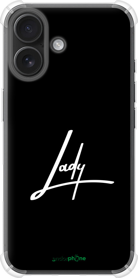 Силикон с усиленными углами чехол Lady 2 для Apple iPhone 16 - 4867sp-3709 изображение 