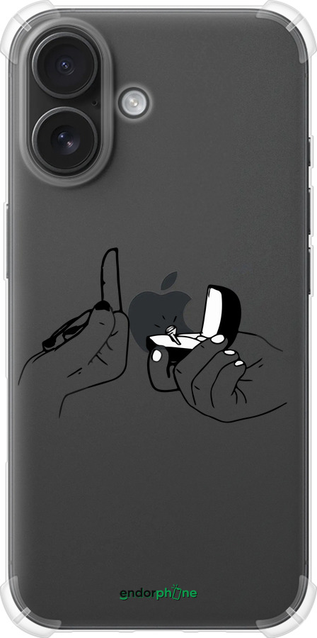 Силикон с усиленными углами чехол Предложение для Apple iPhone 16 - 4898sp-3709 изображение 