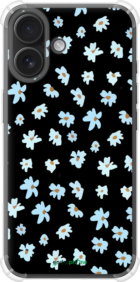 Силикон с усиленными углами чехол Цветочный для Apple iPhone 16 - 4900sp-3709 изображение 