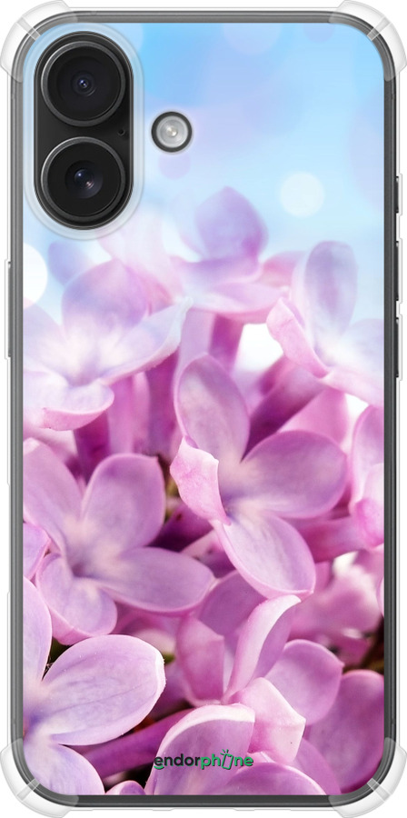Силикон с усиленными углами чехол Сирень для Apple iPhone 16 - 527sp-3709 изображение 