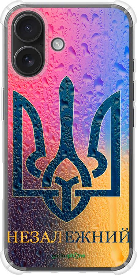 Силіконовий протиударний с посиленими кутами чехол Незалежний для Apple iPhone 16 - 5448sp-3709 изображение 