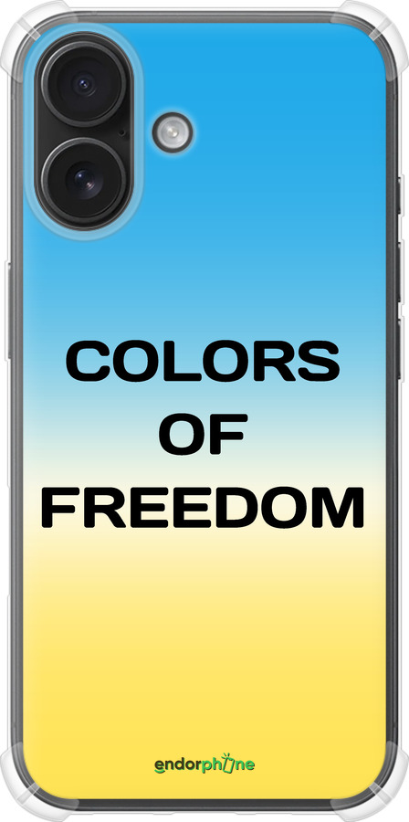 Силикон с усиленными углами чехол Colors of Freedom для Apple iPhone 16 - 5453sp-3709 изображение 