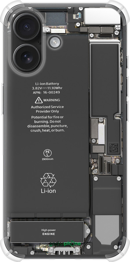 Силикон с усиленными углами чехол Детали смартфона для Apple iPhone 16 - 5487sp-3709 изображение 