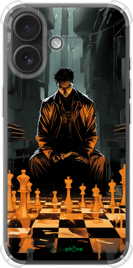 Силикон с усиленными углами чехол Шахматы для Apple iPhone 16 - 5951sp-3709 изображение 