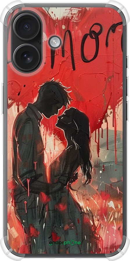Силикон с усиленными углами чехол Amore для Apple iPhone 16 - 6047sp-3709 изображение 
