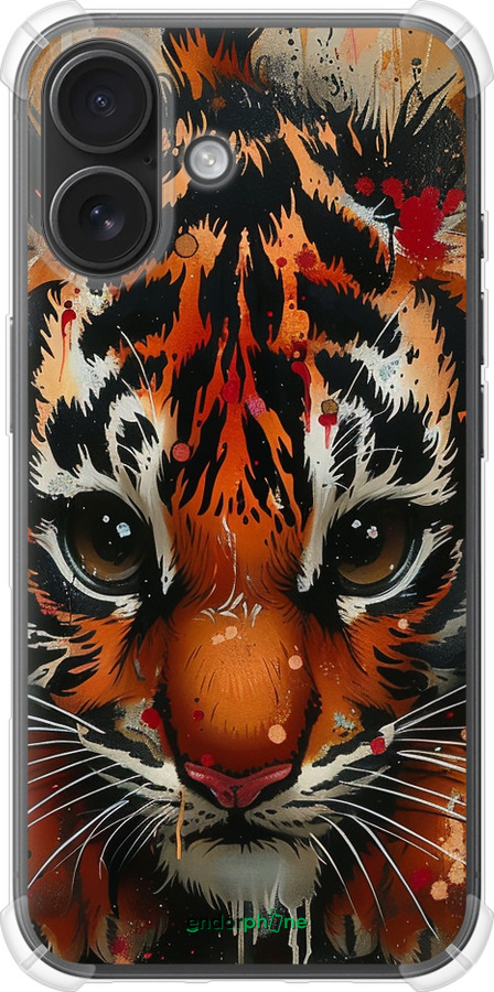 Силикон с усиленными углами чехол Mini tiger для Apple iPhone 16 - 6052sp-3709 изображение 