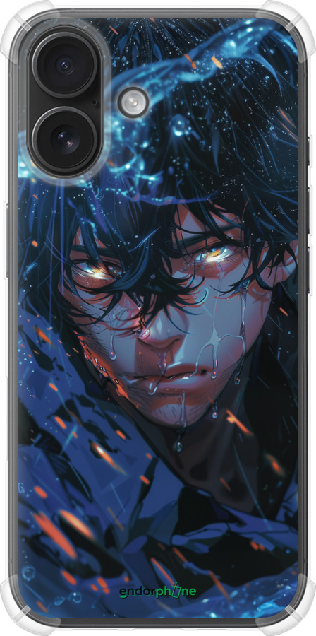 Силіконовий протиударний с посиленими кутами чехол Satoru Gojou для Apple iPhone 16 - 6128sp-3709 изображение 