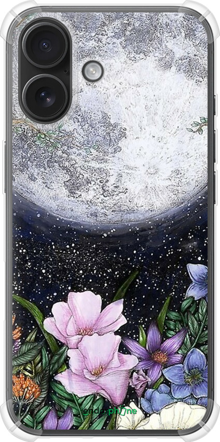 Силикон с усиленными углами чехол Полночь в саду для Apple iPhone 16 - 6259sp-3709 изображение 
