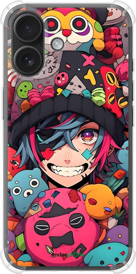 Силикон с усиленными углами чехол Аниме парень для Apple iPhone 16 - 6317sp-3709 изображение 
