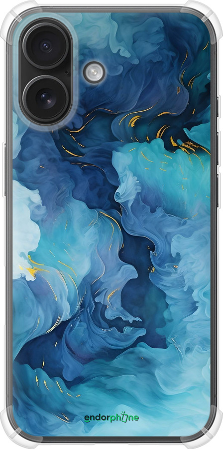 Силикон с усиленными углами чехол Акварель для Apple iPhone 16 - 6320sp-3709 изображение 