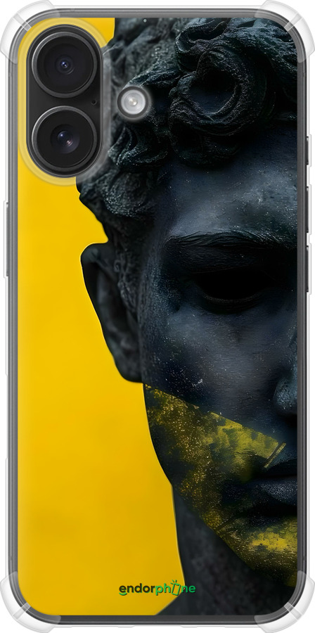 Силикон с усиленными углами чехол Статуя арт для Apple iPhone 16 - 6330sp-3709 изображение 