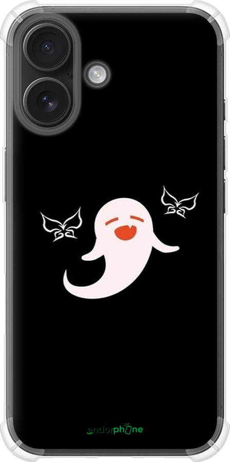 Силикон с усиленными углами чехол Genshin Impact Ху Тао Искусство духа-призрака для Apple iPhone 16 - 6534sp-3709 изображение 