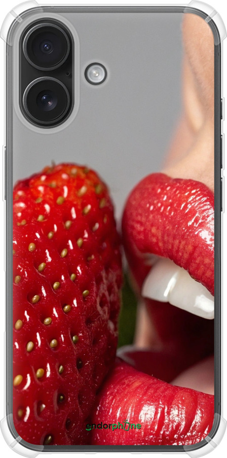 Силіконовий протиударний с посиленими кутами чехол Насолода для Apple iPhone 16 - 6701sp-3709 изображение 