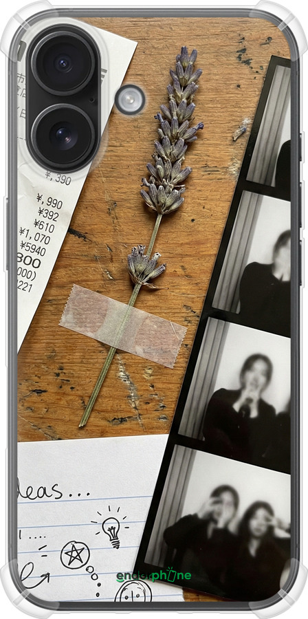 Силіконовий протиударний с посиленими кутами чехол Aesthetic Scrapbook Collage для Apple iPhone 16 - 6773sp-3709 изображение 