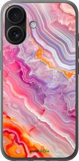 Силиконовый чехол Мрамор 2 для Apple iPhone 16 - 6307u-3709 изображение 