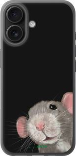 Силиконовый чехол The Peeking Rat для Apple iPhone 16 - 6442u-3709 изображение 
