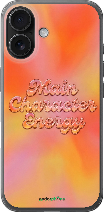 Силиконовый чехол Aura Gradient Main Character Energy Aesthetic Y2K для Apple iPhone 16 - 6783u-3709 изображение 