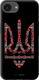 TPU чехол Герб - вышиванка на черном фоне для Apple iPhone 16e - 1196b-3971 изображение 