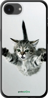 TPU чехол Летящий котёнок для Apple iPhone 16e - 2322b-3971 изображение 