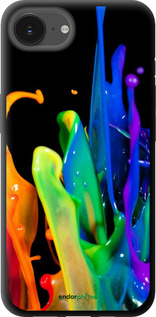 TPU чехол Бризки фарби для Apple iPhone SE 4 - 3957b-3652 изображение 