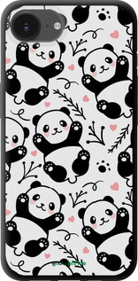 TPU чехол Панды для Apple iPhone SE 4 - 4318b-3652 изображение 