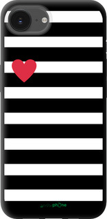 TPU чехол Черно-белые полосы для Apple iPhone SE 4 - 4461b-3652 изображение 