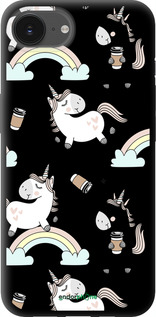 TPU чехол Єдиноріг і кава для Apple iPhone 16e - 4661b-3971 изображение 