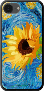 TPU чехол Цветы желто-голубые для Apple iPhone SE 4 - 5308b-3652 изображение 