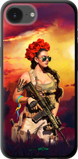 TPU чехол Украинка с оружием для Apple iPhone SE 4 - 5316b-3652 изображение 