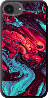 TPU чехол Синяя красная абстакция для Apple iPhone 16e - 5339b-3971 изображение 