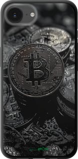 TPU чехол Black Bitcoin для Apple iPhone SE 4 - 6090b-3652 изображение 