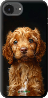 TPU чехол Cocker spaniel на чорному фоні для Apple iPhone SE 4 - 6137b-3652 изображение 