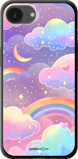 TPU чехол Облака и радуга для Apple iPhone 16e - 6312b-3971 изображение 