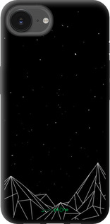 TPU чехол Черно белые абстрактные горы для Apple iPhone SE 4 - 6437b-3652 изображение 