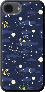 TPU чехол Астрономічний візерунок для Apple iPhone SE 4 - 6446b-3652 изображение 