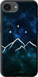TPU чехол Горы и звезды нарисованы на фоне галактики для Apple iPhone SE 4 - 6490b-3652 изображение 