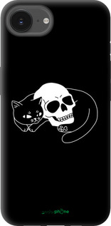 TPU чехол С изображением кота и черепа для Apple iPhone SE 4 - 6491b-3652 изображение 