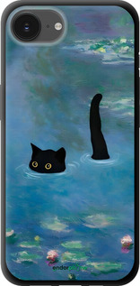 TPU чехол Із зображенням кота та водяної лілії Monet для Apple iPhone SE 4 - 6519b-3652 изображение 