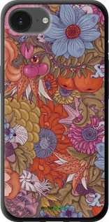 TPU чехол Абстрактні  квіти для Apple iPhone SE 4 - 6526b-3652 изображение 