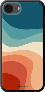 TPU чехол У стилі ретро з хвилями для Apple iPhone 16e - 6531b-3971 изображение 